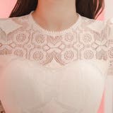 刺繍レースが華やいだ雰囲気のタイトミニドレス | GRAXIA | 詳細画像7