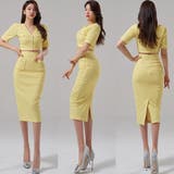 ショートトップスとミドル丈スカートでスタイルアップしてくれるドレス(キャバドレス… | GRAXIA | 詳細画像13