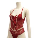 艶のあるサテン生地とレースの透け感が大人の余裕を感じさせるテディ(セクシーランジ… | GRAXIA | 詳細画像17 