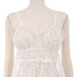 可憐な小花刺繍のチュールレースをエアリーに纏うベビードール(セクシーランジェリー… | GRAXIA | 詳細画像13 