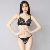 フラワーレースを重ね合わせてフェミニンな印象のブラ ショーツセット(ブラセット) | GRAXIA | 詳細画像7 