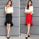 エレガントに揺れる裾がフェミニンな印象のマーメイドスカート(SKIRT) | GRAXIA | 詳細画像2 