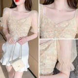 小花柄とドットシフォンが涼やかなレイヤードブラウス(TOPS) | GRAXIA | 詳細画像6