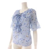 胸元のフリルデザインがかわいいプリントブラウス(TOPS) | GRAXIA | 詳細画像13 