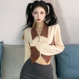 カットワークでさりげなく肌魅せ変形ジップトップス(TOPS) | GRAXIA | 詳細画像2 