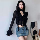 透け感のあるレースとフリルがレディライクな長袖ブラウス（TOPS) | GRAXIA | 詳細画像7 