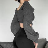 1枚でモードなルックが完成するガーター風ニットトップス(TOPS) | GRAXIA | 詳細画像6 