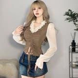 フロントギャザーがポイントのドッキングトップス(TOPS) | GRAXIA | 詳細画像5 