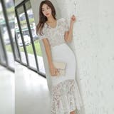 総レース仕立てのエレガントなセパレートドレス(キャバドレス CABARETDRE… | GRAXIA | 詳細画像13 