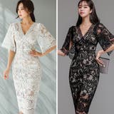 優雅でクラシカルな花柄総レースワンピース(キャバドレス CABARETDRESS… | GRAXIA | 詳細画像2