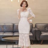 総レースでレディライクに仕立てたマーメイドワンピース(キャバドレス CABARE… | GRAXIA | 詳細画像3