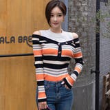 カットデザインがポイントのショート丈ニットトップス(TOPS) | GRAXIA | 詳細画像3 