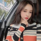 カットデザインがポイントのショート丈ニットトップス(TOPS) | GRAXIA | 詳細画像5 