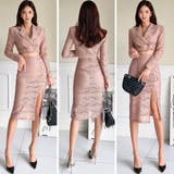 総レースでエレガント&セクシーな雰囲気のセットアップドレス(キャバドレス CAB… | GRAXIA | 詳細画像6