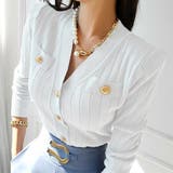 1枚でも羽織りでもつかえるシンプルニットトップス(TOPS) | GRAXIA | 詳細画像11 