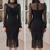 クラシカルかつモード感も漂う大人のワンピース(キャバドレス CABARETDRE… | GRAXIA | 詳細画像8