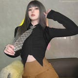 飛び出すようにあしらったサイドの裾が遊び心たっぷりのトップス(TOPS) | GRAXIA | 詳細画像8 