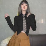 飛び出すようにあしらったサイドの裾が遊び心たっぷりのトップス(TOPS) | GRAXIA | 詳細画像9 