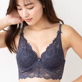 繊細なレースをたっぷりとあしらったフェミニンデザインのブラ ショーツセット（ブラ… | GRAXIA | 詳細画像7 