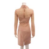 異素材MIXがおしゃれなドッキングミディアム丈ワンピース(キャバドレス CABA… | GRAXIA | 詳細画像14