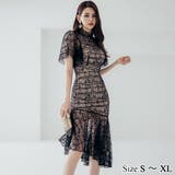 繊細なレースで大人女性をエレガントに表現したワンピース(キャバドレス CABAR… | GRAXIA | 詳細画像1