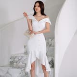 フロントボタンとフリルがアクセントのオフショルワンピース(キャバドレス CABA… | GRAXIA | 詳細画像15