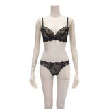 シックなカラーリングと透け感で大人顔に仕立てたブラ ショーツセット(ブラセット) | GRAXIA | 詳細画像11 