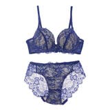 シックなカラーリングと透け感で大人顔に仕立てたブラ ショーツセット(ブラセット) | GRAXIA | 詳細画像14 