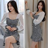 異素材組み合わせでクラス感のあるワンピースドレス(キャバドレス CABARETD… | GRAXIA | 詳細画像13 