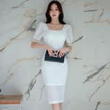 涼し気なスクエアネックのメッシュレースドレス | GRAXIA | 詳細画像12