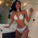 ゴールドチェーンがポイントのブラジリアン水着2点セット(水着ビキニ ワンピース) | GRAXIA | 詳細画像4 