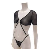 透け感のあるシアー素材のトップスと同じ生地のショーツが一体のテディ(セクシーラン… | GRAXIA | 詳細画像9 