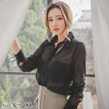 両胸ポケット付きシアーシャツトップス(TOPS) | GRAXIA | 詳細画像1 