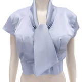 サテンの光沢感がクールなショート丈ボウタイトップス(TOPS) | GRAXIA | 詳細画像17 