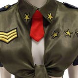 ショート丈サテントップスミリタリー風コスプレ(COSPLAY) | GRAXIA | 詳細画像14 