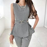 軽やかなペプラムトップスのセットアップ(キャバスーツ・CABARETSUIT) | GRAXIA | 詳細画像3