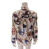 エレガントなスカーフ柄ボウタイシャツトップス(TOPS) | GRAXIA | 詳細画像8 