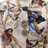 エレガントなスカーフ柄ボウタイシャツトップス(TOPS) | GRAXIA | 詳細画像9 