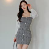 ミニ丈のレトロ感が可愛いワンピース(キャバドレス・CABARETDRESS) | GRAXIA | 詳細画像2