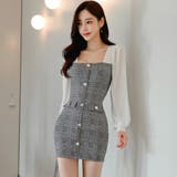 ミニ丈のレトロ感が可愛いワンピース(キャバドレス・CABARETDRESS) | GRAXIA | 詳細画像11