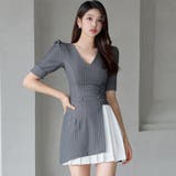 プリーツアクセントのストライプワンピース(キャバドレス CABARETDRESS… | GRAXIA | 詳細画像4