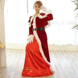 ゴールド模様引き立つロングワンピースサンタガール風コスプレ(COSPLAY) | GRAXIA | 詳細画像5 