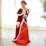 ゴールド模様引き立つロングワンピースサンタガール風コスプレ(COSPLAY) | GRAXIA | 詳細画像6 