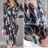 総柄ラップスカート風ワンピース(キャバドレス・CABARETDRESS) | GRAXIA | 詳細画像6 