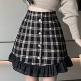 チェック柄フレアーニットスカート(SKIRT) | GRAXIA | 詳細画像8 