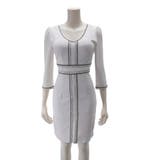 ゴールドのアクセントラインが女性らしい7分袖ワンピース | GRAXIA | 詳細画像10