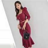 メリハリラインを強調して女性らしさを演出するセットアップドレス(キャバドレス C… | GRAXIA | 詳細画像6