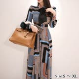 目を惹くマルチカラーの大人ワンピース(キャバドレス・CABARETDRESS) | GRAXIA | 詳細画像1 