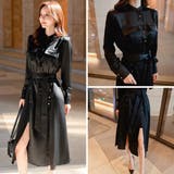 カジュアルなのにきちんと感のあるノーカラーワンピース(キャバドレス CABARE… | GRAXIA | 詳細画像5