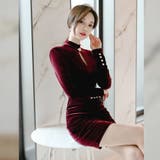 光沢感が美しいベロアミニワンピース(キャバドレス・CABARETDRESS) | GRAXIA | 詳細画像7